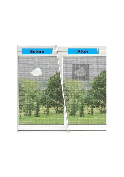 2 Adet 48 Mm X 2 Metre Yapışkanlı Sineklik Tülü Tamir Bandı Yaması Yırtık Kopmuş Delik Fiber Tül Yap