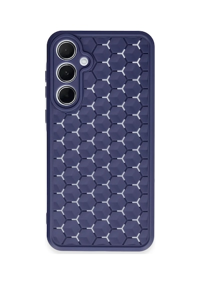 Samsung Galaxy A25 5g Kılıf Petek Silikon Kapak - Lacivert 0.2M-Çok Renkli