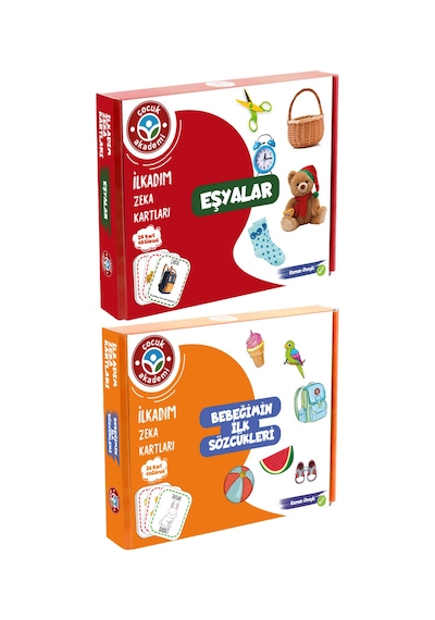 İlk Adım Zeka Kartı Eşyalar ve İlk Adım Zeka Kartı Bebeğimin Ilk Sözcükleri