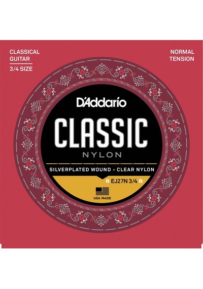 D'addario Ej27N 3/4 Normal Tension Takım Tel Klasik Gitar Teli