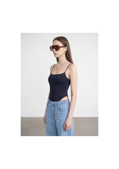 Dilvin 21216 Askılı Bodysuit-k.lacivert-16508