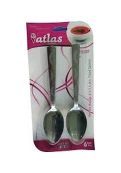 6 Parça Metal Yemek Kaşık 5468 Çok Renkli