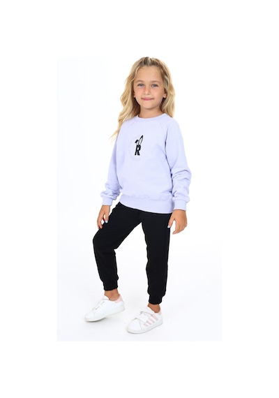 Toontoy Kids Toontoy Kız Çocuk Baskılı Eşofman Takım Açık Mavi