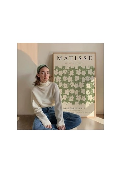Matisse Çerçevesiz Poster, Modern Dekoratif Çerçevesiz Poster, Tablo, Matisse-15, 40 X 50