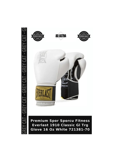 Premium Spor Sporcu Fitness Everlast 1910 Classic Gl Trg Glove 16 Oz White 721381-70 Beyaz