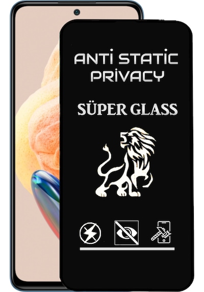 Xiaomi Uyumlu Redmi Note 12 Pro 4g Tam Kaplayan Anti Statik Hayalet Süper Cam Ekran Koruyucu