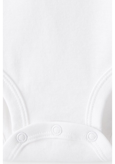 Bebek Uzun Kollu Body Set 4'lü Paket Beyaz Beyaz