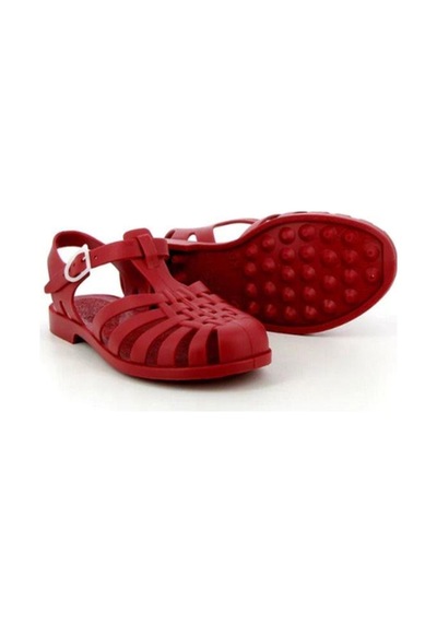 Sunmif Mat Rouge Fonce - Mat Bordo Kadın Sandalet-7986 Mat Bordo