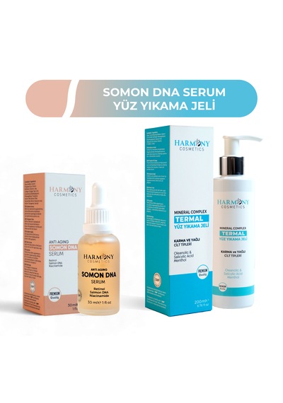 Somon Dna Sıkılaştırıcı Serum + Termal Yüz Yıkama Jeli 2'li Set