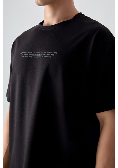 Air Jones Tommy Life Siyah Pamuklu Kalın Yumuşak Dokulu Oversize Fit Baskılı Erkek T-shirt - 88374 Siyah Air Jones Tommy Life Siyah Pamuklu Kalın Yumuşak Dokulu Oversize Fit Baskılı Erkek T-shirt - 88374 Siyah