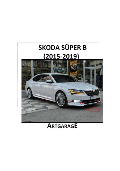 Skoda Süper B 2016-2019 Ön Tampon Eki-fiberglass-boyasız