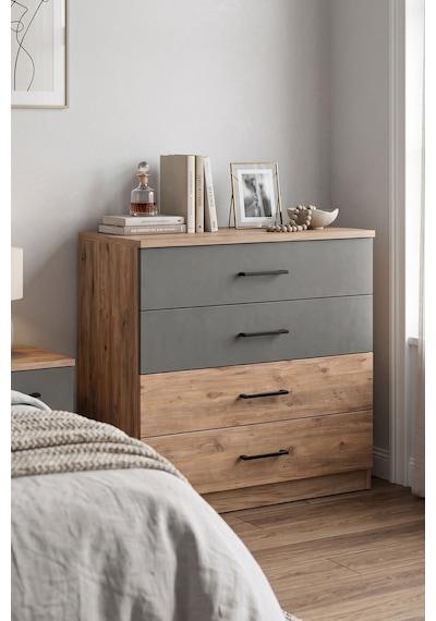 Letrina Modern 4 Çekmeceli Antrasit Ve Antik Çam Şifonyer Antik Çam Antrasit Letrina Letrina Modern 4 Çekmeceli Antrasit Ve Antik Çam Şifonyer Antik Çam Antrasit Letrina