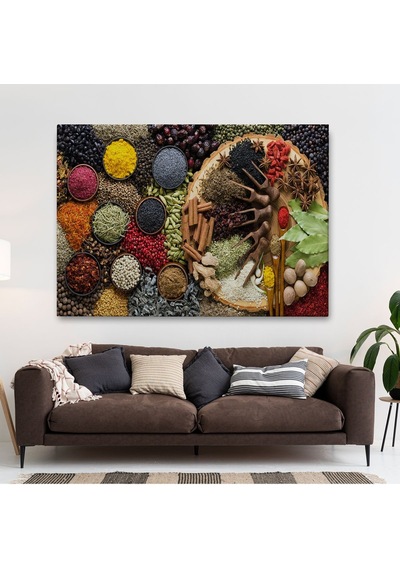 Es10 Renkli Kurbağa Dekoratif Kanvas Tablo 1136 (95 x 165)