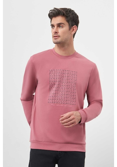 Morven Erkek Gül Trend Bisiklet Yaka Sweat-shirt 25ks063003154 Gül Gül Gülkurusu