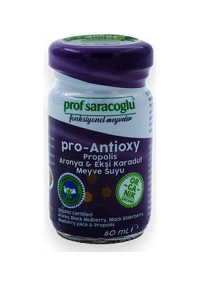 Prof Saracoglu Pro Antioxy Propolis Aronya Ekşi Karadut Shut 5 Meyve Suyu 60 ML