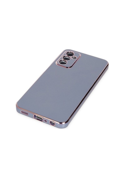 Samsung Galaxy  Uyumlu,  M23 Kılıf Volet Silikon - Mavi