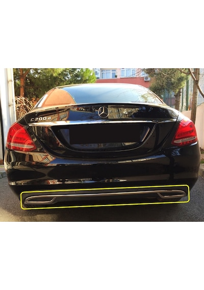 Mercedes W205 C Serisi Comfort 18-19 Arka Tampon Alt Çıta Difizör