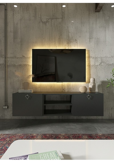 Resital Tv Ünitesi S1838-4 Antrasit Antrasit