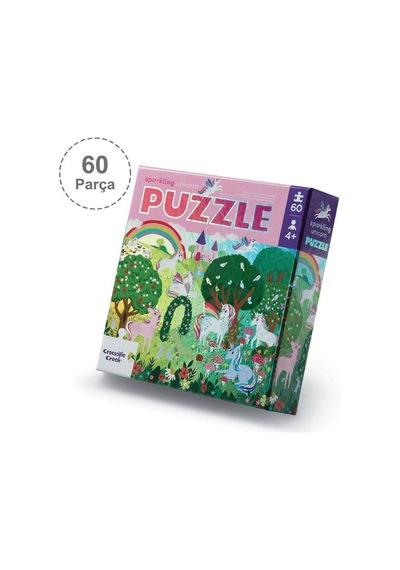 Crocodile Creek Puzzle 60 Parça Işıldayan Unicorn