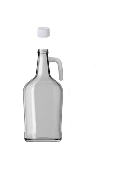 3 Litre Kulplu Galon Cam Şişe Yağlık Plastik Kapaklı Şeffaf Yağdanlık 0