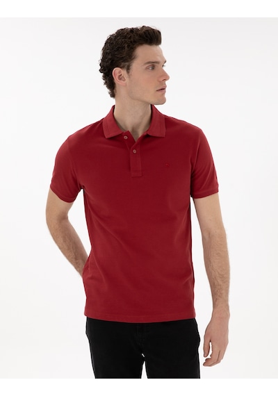 Pierre Cardin Erkek Nar Çiçeği Tişört Basic 50302561-vr239 Nar Çiçeği