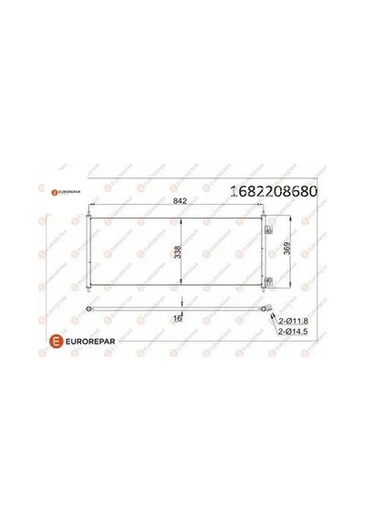 Erp Klıma Radyatoru Transıt V184 2.0tdcı 2.4 Tdcı 00-06 D2fa D2fb Eurorepar 1682208680