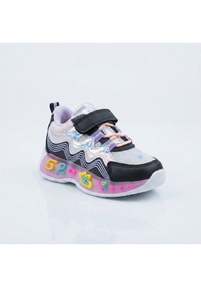 Hayo Kız Bebek Işıklı Rahat Konforlu Hafif Sneaker Spor Ayakkabı Siyah