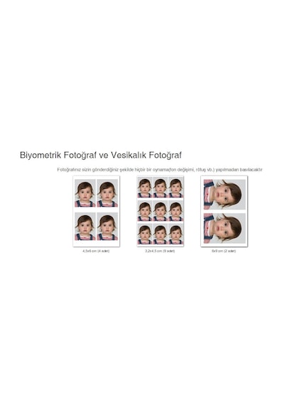 Vesikalık & Biometrik Fotoğraf 24 Adet