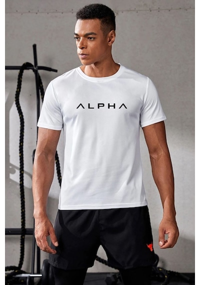 Uyguntarz Alpha Spor Tshirt Beyaz