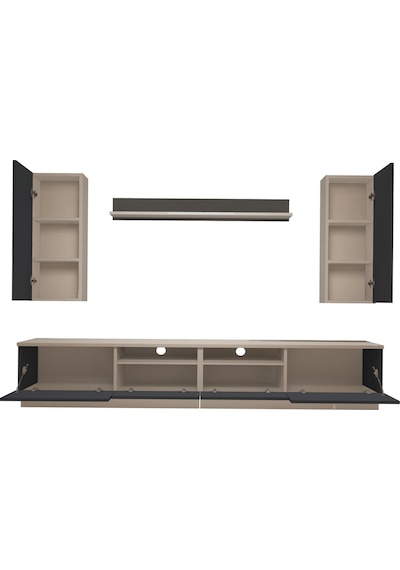 Decoraktiv Trendstyle 5220d Mdf Tv Ünitesi Tv Sehpası Beyaz - Antrasit