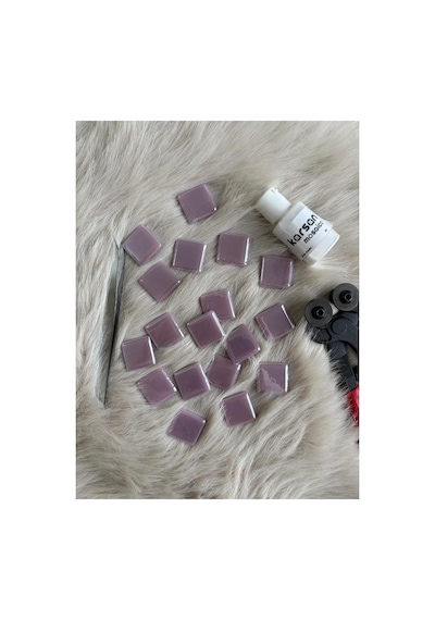 Sanatsal Mozaik Lila 2,5x2,5cm Mozaik Sanatı Malzeme 100gr