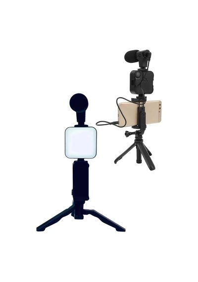 Northcity Led Işıklı Mikrofonlu Vlog Telefon Tutucu Seti - Yeni Nesil Kamera Kiti