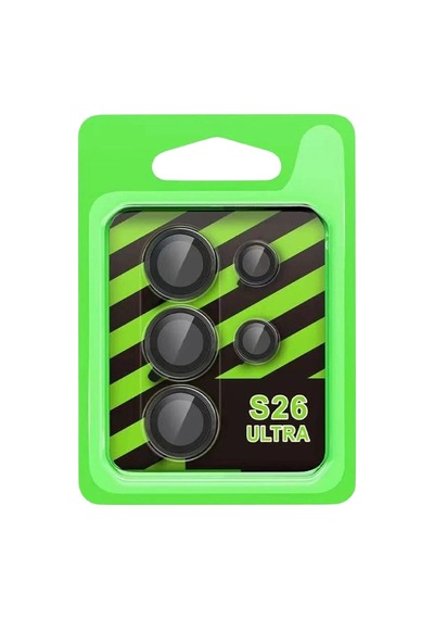Mey İthalat Samsung Samsung Uyumlu Galaxy S26 Ultra Raze Metal Kamera Lens - Siyah