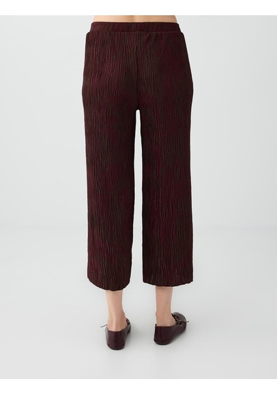 Jimmy Key Jimmy Key Acı Kahve Normal Bel Pliseli Örme Pantolon 6sw187758803 Acı Kahverengi