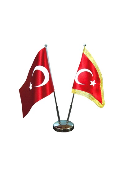 Vatan Bayrak Direği Çiftli Nikel Bayraksız