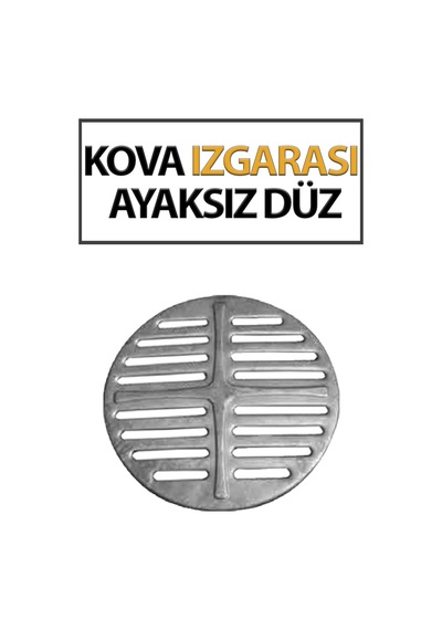 Soba Kova Izgarası Ayaksız Düz , Kalın Saç. Çapı 26 Cm
