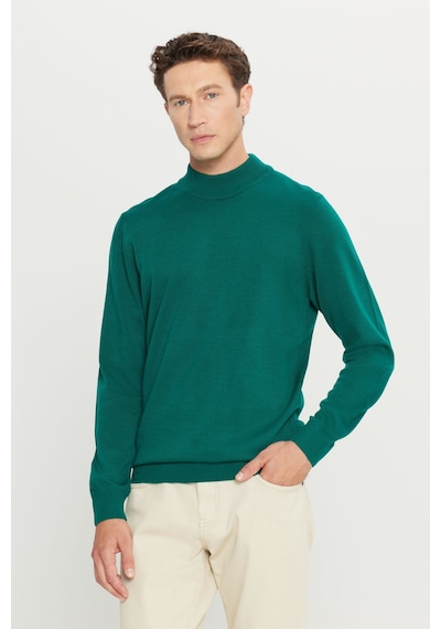AC&Co / Altınyıldız Classics Erkek Koyu Yeşil Standart Fit Normal Kesim Yarım Balıkçı Yaka Triko 4A4923100005KYLS Koyu Yeşil AC&Co / Altınyıldız Classics Erkek Koyu Yeşil Standart Fit Normal Kesim Yarım Balıkçı Yaka Triko 4A4923100005KYLS Koyu Yeşil