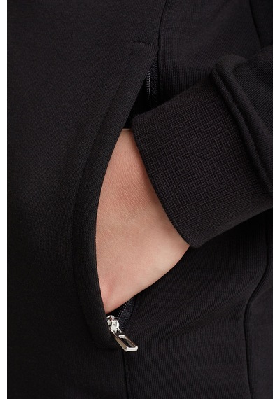 Lescon Çocuk Fermuarlı Kapüşonlu Sweatshirt 25s-3263-25n Siyah