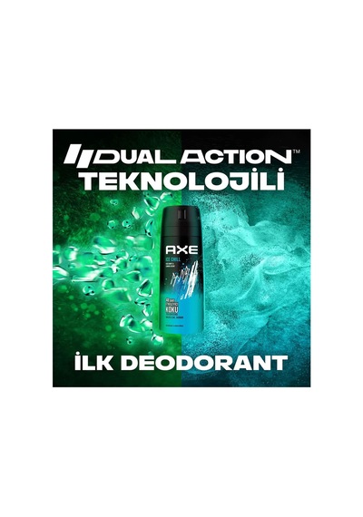 2 Adet Axe Ice Chill Erkek Deodorant Sprey 150 Ml Deri