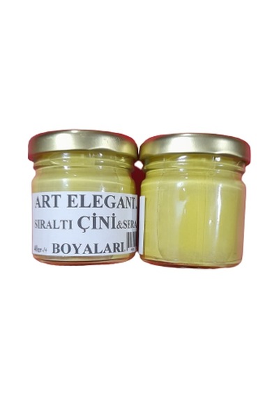 Art Elegant Çini Boyası Açık Sarı 8827 40 G Açık Sarı