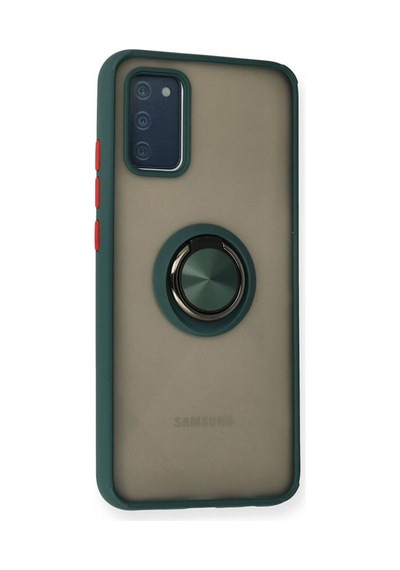 Samsung Galaxy A02s Kılıf Montreal Yüzüklü Silikon Kapak