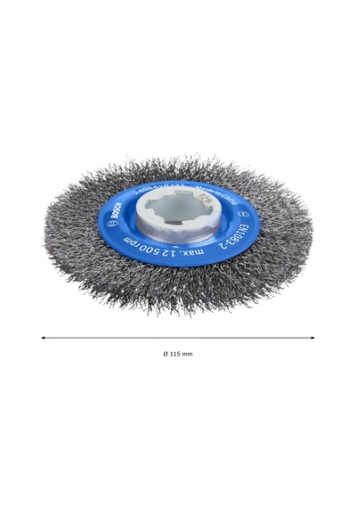 Bosch Professional Accessories Cam Fırçası, Dalgalı Tel Clean Metal İçin, X-lock, Ø 115 Mm, Tel Kalınlığı 0,3 Mm