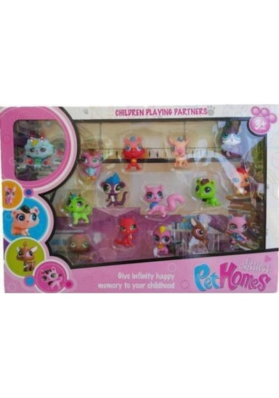 Pet Shop Miniş Evcil Hayvan Minişler 15 Adet Birden Kutulu