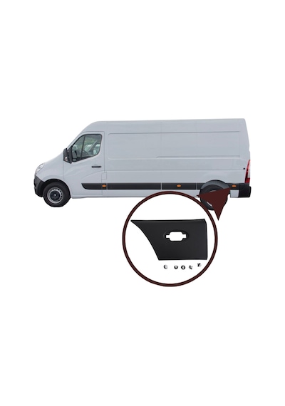 Master 3 Movano B Nv400 İçin Arka Çamurluk Çıtası Sol 768f20007r