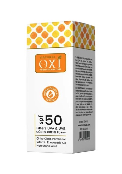 Oxi Natural 50+ Spf Uva & Uvb Mineral Filtreli Güneş Kremi 75ml.
