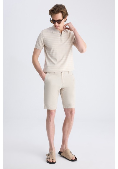 D's Damat Twn Slim Fit Taş Gabardin Pamuklu Şort 4ec13s2097600 S01