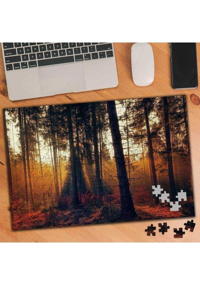 Sonbahar Gün Batımı 240 Parça Puzzle Yapboz-3392077