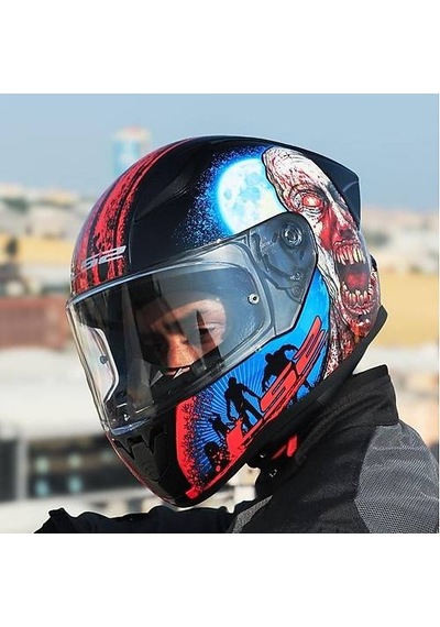 Ls2 Rapıd 2 Race Zombıe Fullface Motosiklet Kaskı Siyah