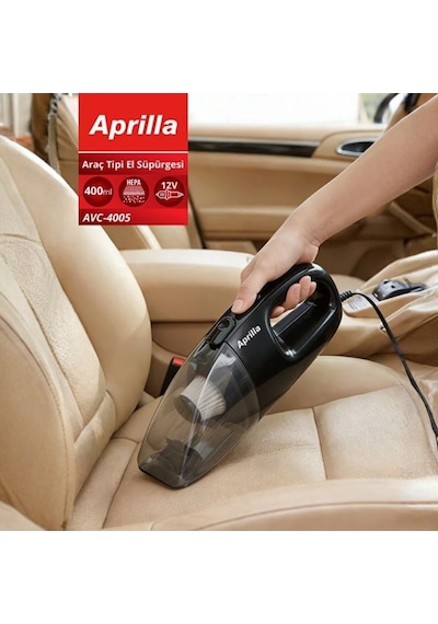 Avc 4005 Araç Tipi El Süpürgesi Siyah 12v Araç Çakmak Girişi
