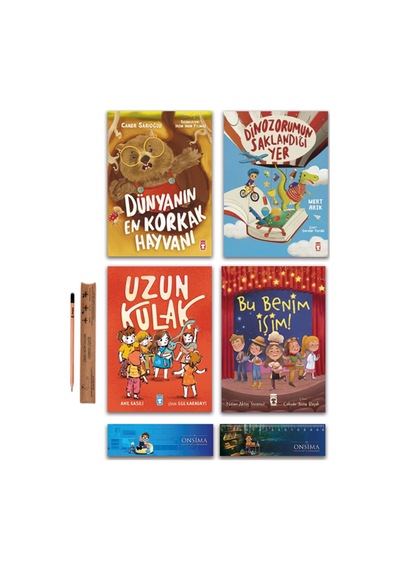Timaş Çocuk Dünyanın En Korkak Hayvanı - Dinozorumun Saklandığı Yer - Uzun Kulak - Bu Benim İşim Set 4 Kitap